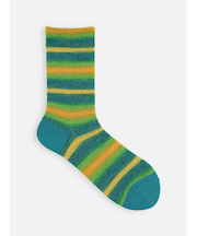 ふわふわグラデボーダーソックス