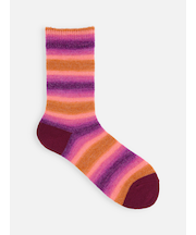 ふわふわグラデボーダーソックス