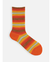 ふわふわグラデボーダーソックス