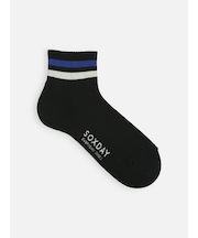 【メンズ】アメリブハイパイル2本ラインショートソックス