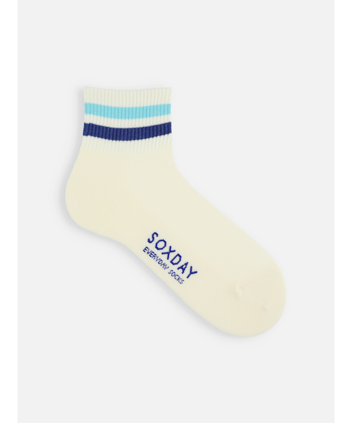 【メンズ】アメリブハイパイル2本ラインショートソックス