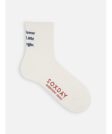 【メンズ】アメリブメッセージロゴショートソックス