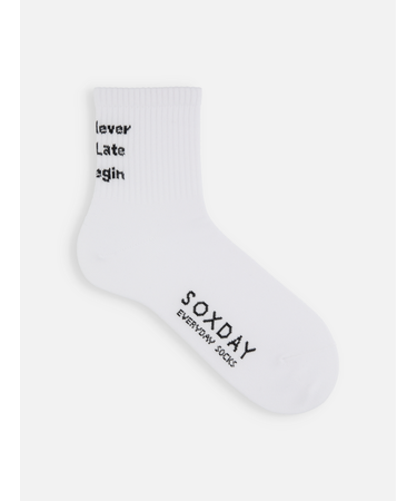 【メンズ】アメリブメッセージロゴショートソックス