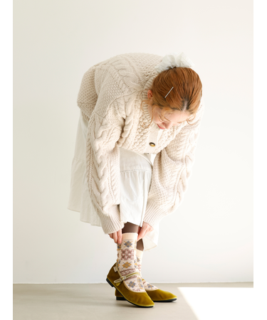 アーガイルパッチワークJQソックス