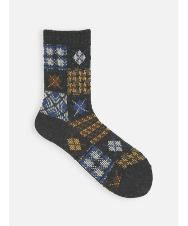 アーガイルパッチワークJQソックス