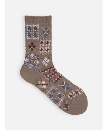 アーガイルパッチワークJQソックス