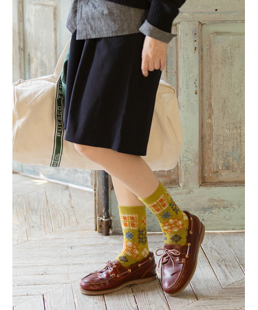 アーガイルパッチワークJQソックス