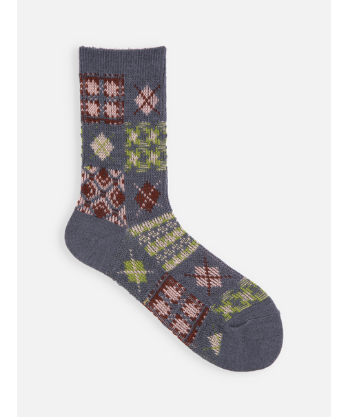 アーガイルパッチワークJQソックス