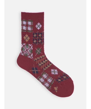 アーガイルパッチワークJQソックス