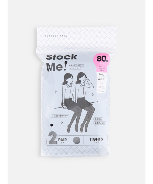 80デニールゾッキタイツ2PAIR M～Lサイズ