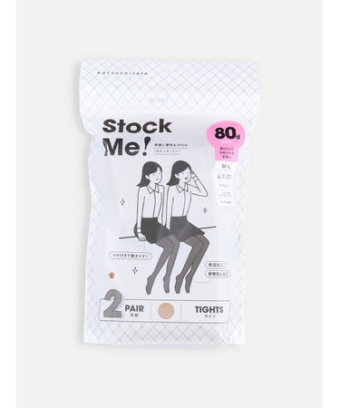 80デニールゾッキタイツ2PAIR M～Lサイズ