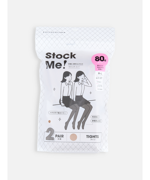 80デニールゾッキタイツ2PAIR M～Lサイズ
