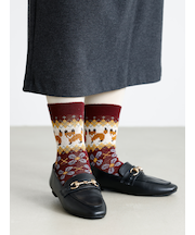 キツネレトロウィンターJQソックス