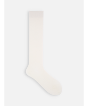 PUREWOOL薄手3×1リブハイソックス