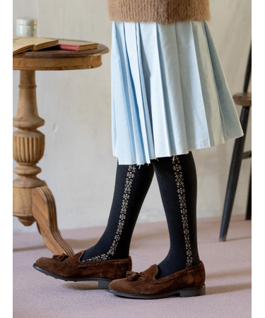 フラワーダマスクハイソックス