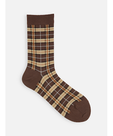 ハイゲージチェックソックス