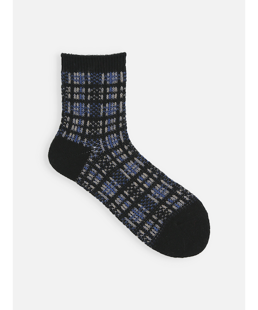 ふわふわチェックJQショートソックス