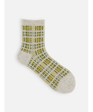 ふわふわチェックJQショートソックス