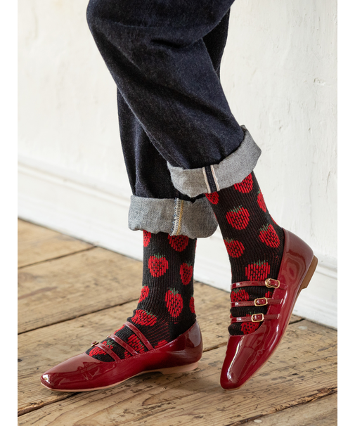 ふわふわイチゴJQソックス