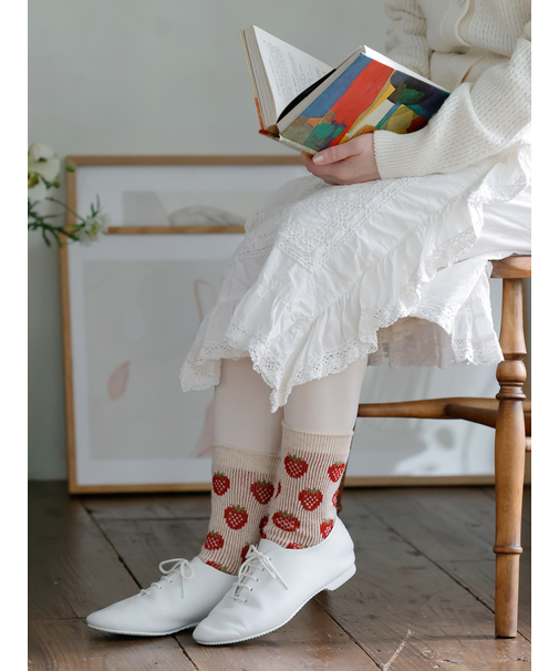 ふわふわイチゴJQソックス