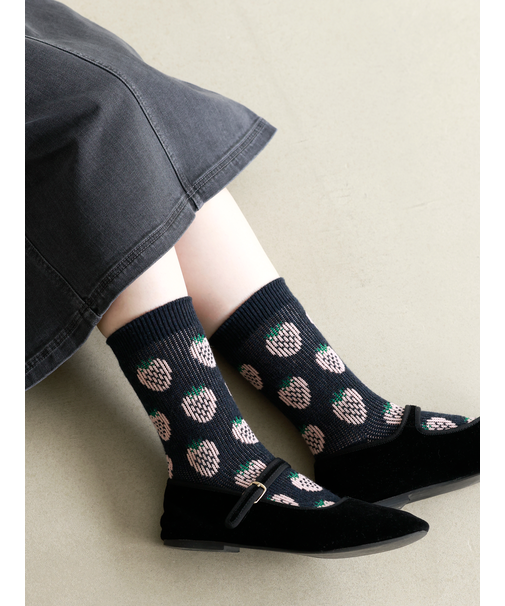 ふわふわイチゴJQソックス