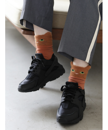 ミンクモール猫ショートソックス