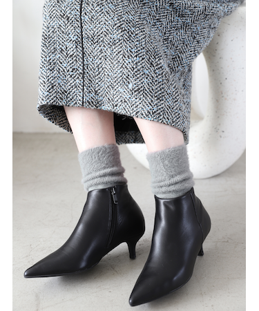 ミンクモール切替リブベタソックス