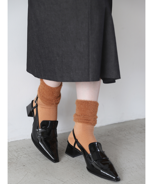 ミンクモール切替リブベタソックス