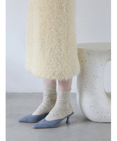 紡毛ロールショートソックス