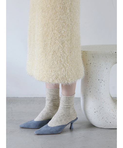 紡毛ロールショートソックス