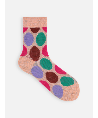 ジャカードドットショートソックス