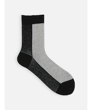 ふわふわラメバイカラージャカードソックス