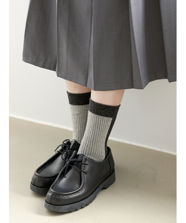 ふわふわラメバイカラージャカードソックス