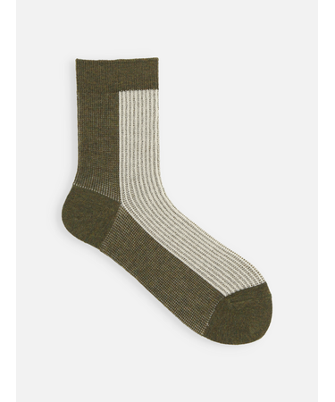 ふわふわラメバイカラージャカードソックス