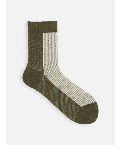 ふわふわラメバイカラージャカードソックス