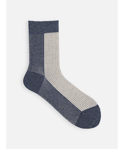 ふわふわラメバイカラージャカードソックス