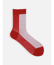 ふわふわラメバイカラージャカードソックス