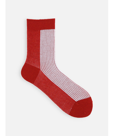 ふわふわラメバイカラージャカードソックス