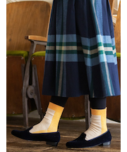 ふわふわラメバイカラージャカードソックス