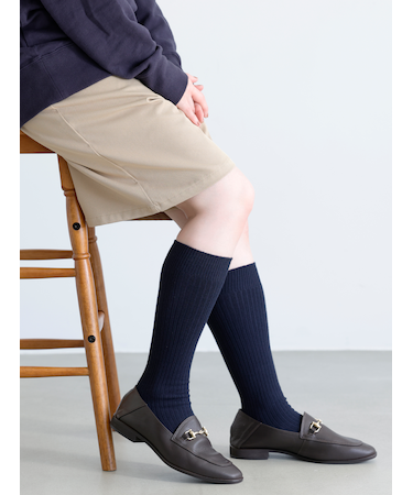 Ag+除菌クリーン ゴムゆるリブハイソックス