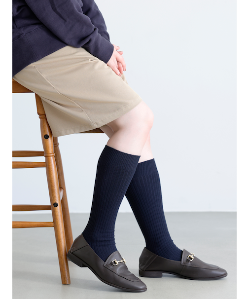 Ag+除菌クリーン ゴムゆるリブハイソックス