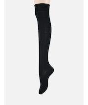 無地ベタオーバーニーソックス