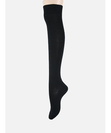 無地ベタオーバーニーソックス