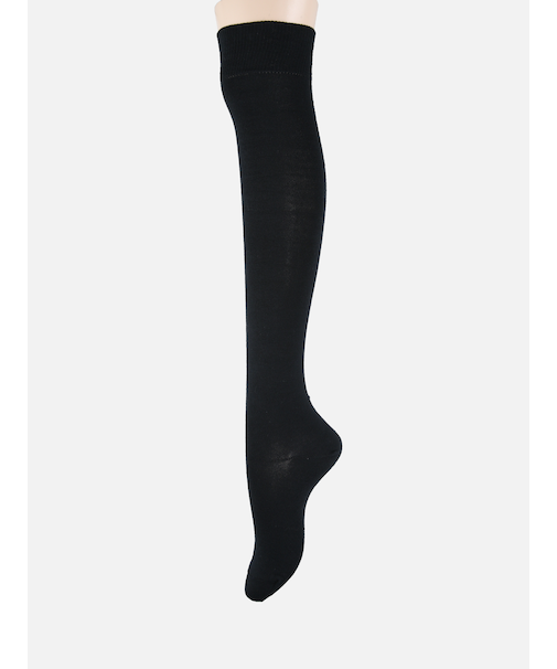 無地ベタオーバーニーソックス