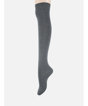 無地ベタオーバーニーソックス