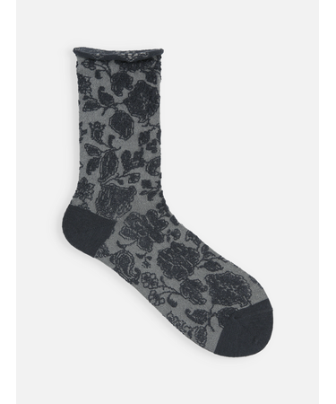 バナウォームフラワーフロートロールショートソックス