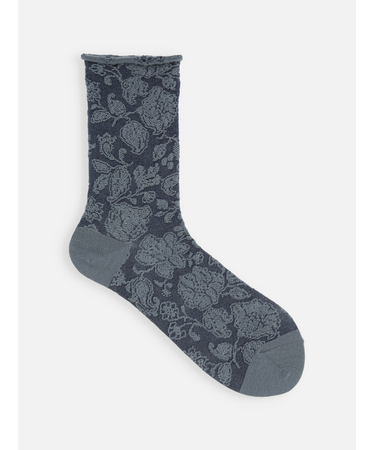 バナウォームフラワーフロートロールショートソックス