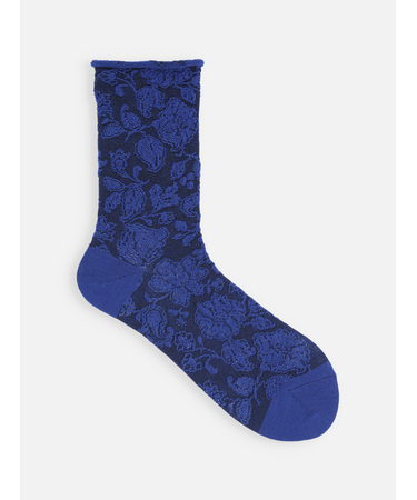 バナウォームフラワーフロートロールショートソックス