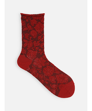 バナウォームフラワーフロートロールショートソックス