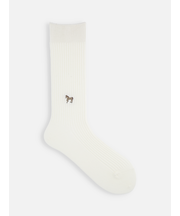 馬刺繍2×2リブスリーク